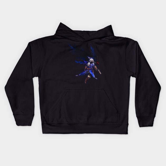 Fantasy MMORPG Character Kids Hoodie by GamingAtMax